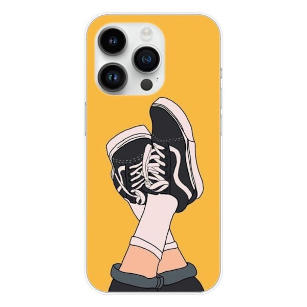Siliconfodral - Kompatibel med Apple iPhone 14 Pro - sneakersdesign Transparent