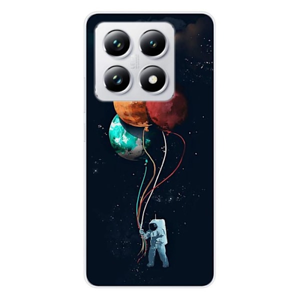 Coque Silikontryckt - 1001 Skal - Xiaomi 14T Pro - Motiv Kosmonaut - Optimal Skydd - Mjuk Transparent