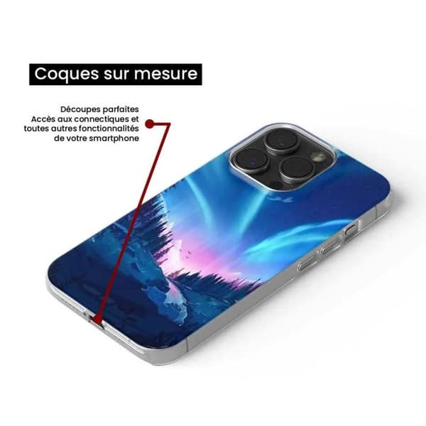 Siliconfodral - Kompatibel med Xiaomi 13 Lite - design nattfall Transparent