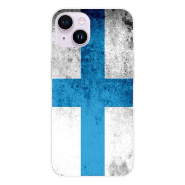 Silicone-skal - Kompatibel med Apple iPhone 14 - design med Marseille flagga Transparent