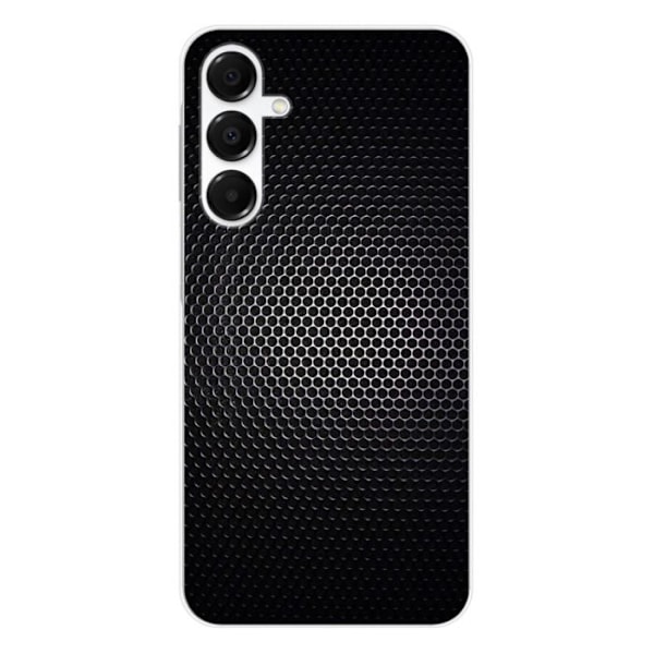 Siliconfodral - Kompatibel med Samsung Galaxy A36 5G - design i mörk metall Transparent