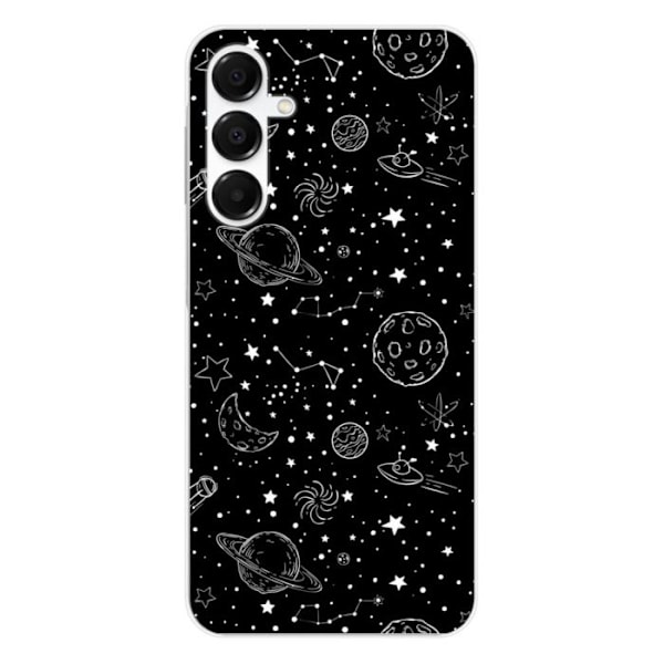 Silikontryckt fodral kompatibelt med Samsung Galaxy A16 Galaxy draw Transparent
