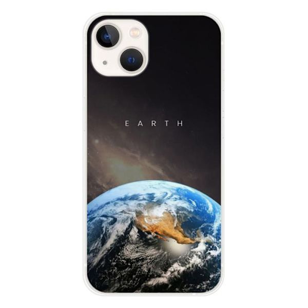 Siliconhölster - Kompatibel med Apple iPhone 13 - design jord Transparent