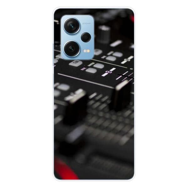 Siliconfodral - Kompatibel med Xiaomi Redmi Note 12 Pro Plus - design dj-mixer Transparent