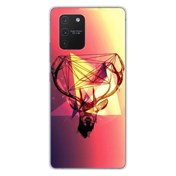 Tryckt silikonfodral som är kompatibelt med Samsung Galaxy S10 Lite Deer Hipster