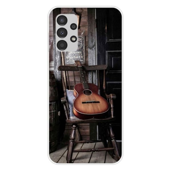 Siliconefodral - Kompatibel med Samsung Galaxy A13 4G - gitardesign Transparent