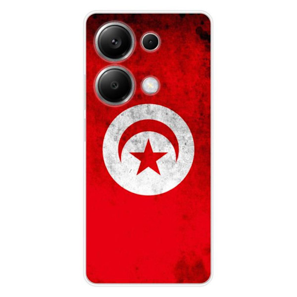Silicontålig - Kompatibel med Xiaomi Redmi Note 13 Pro 4G - design med Tunisiens flagga Transparent