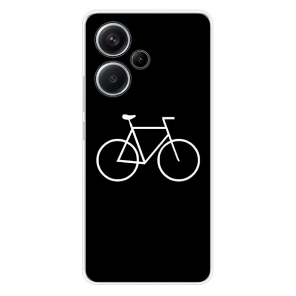 Siliconefodral - Kompatibel med Xiaomi Redmi Note 13 Pro Plus 5G - design cykel hipster Transparent