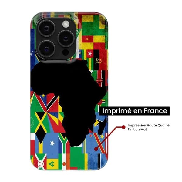 Siliconfodral Flagga Afrika kompatibel med Galaxy S24 FE Transparent