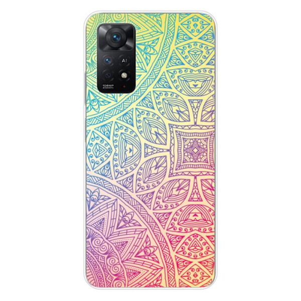 Siliconfodral - Kompatibel med Xiaomi Redmi Note 11 Pro Plus 5G - pastellmandala design Transparent