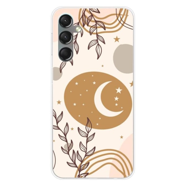 Silikonets hölster - Kompatibel med Samsung Galaxy A24 4G - design måncykel Transparent