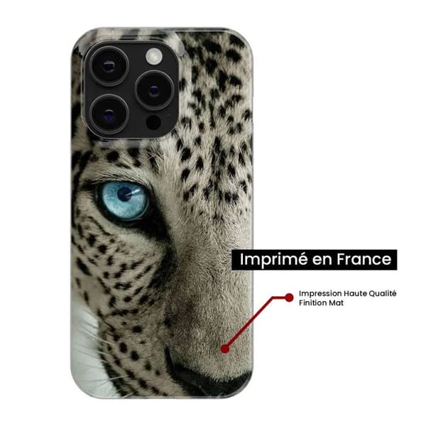 Siliconfodral - Kompatibel med Apple iPhone 13 - design med leopardöga Transparent