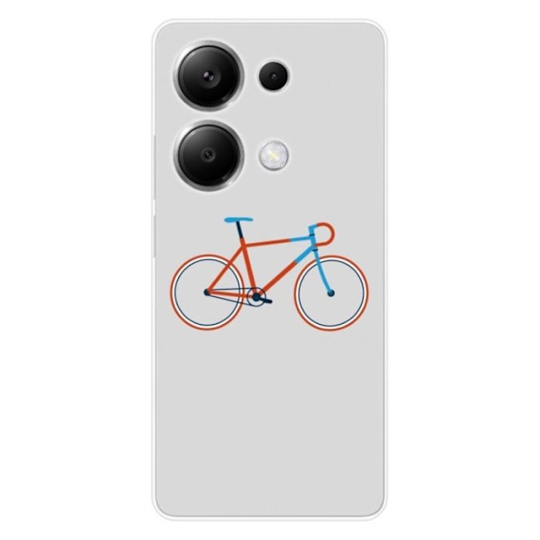 Silikonskal - Kompatibel med Xiaomi Redmi Note 13 Pro 4G - design cykel färg hipster Transparent