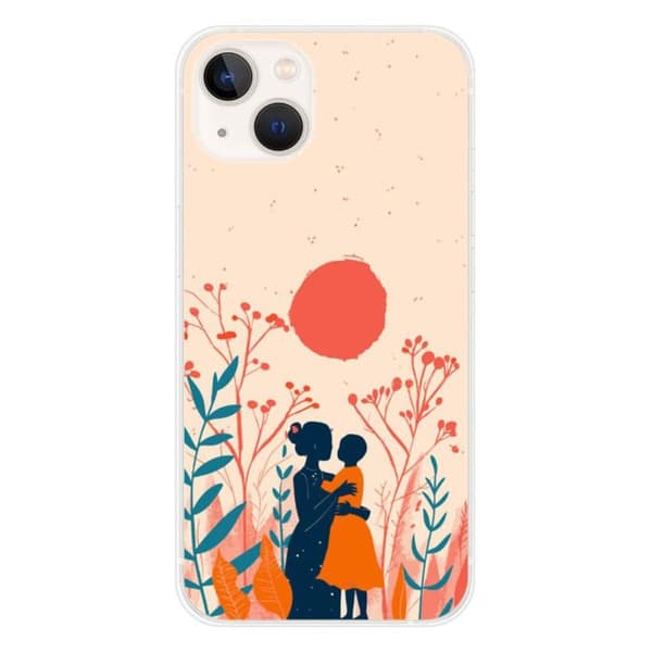 Silicone skal - Kompatibel med Apple iPhone 13 - design av ömhet Transparent