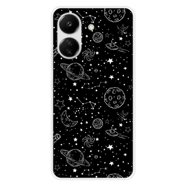 Siliconcase - Kompatibel med Xiaomi Redmi 13C 4G - galaxdesign Transparent