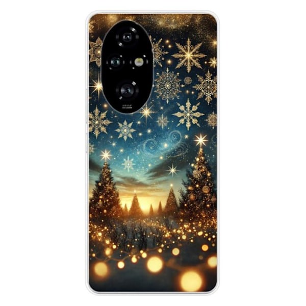 Tryckt silikonfodral kompatibelt Huawei Honor 200 Pro 5G NO Christmas Magic Transparent