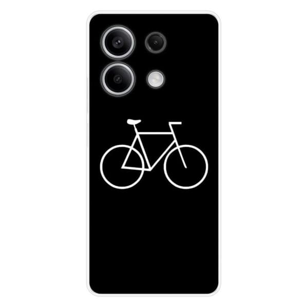 Silikonfodral - Kompatibel med Xiaomi Redmi Note 13 5G - design cykel hipster Transparent
