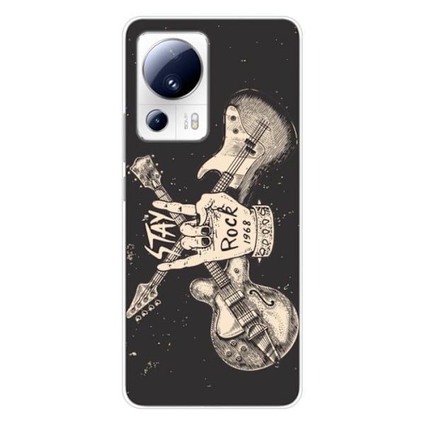 Siliconfodral - Kompatibel med Xiaomi 13 Lite - design stay rock Transparent