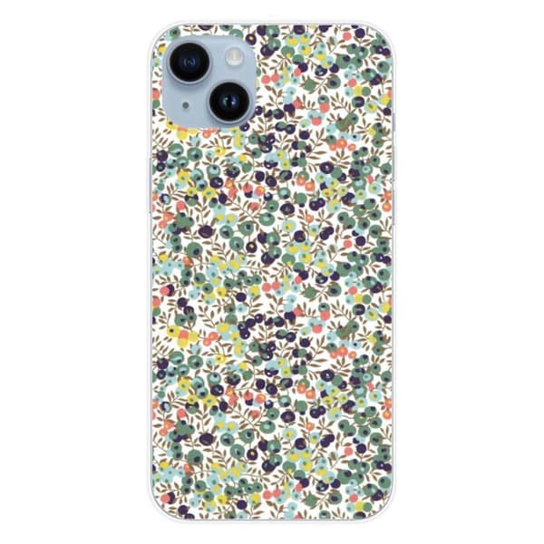 Siliconefodral - Kompatibel med Apple iPhone 14 Plus - design liberty wiltshire grön Transparent