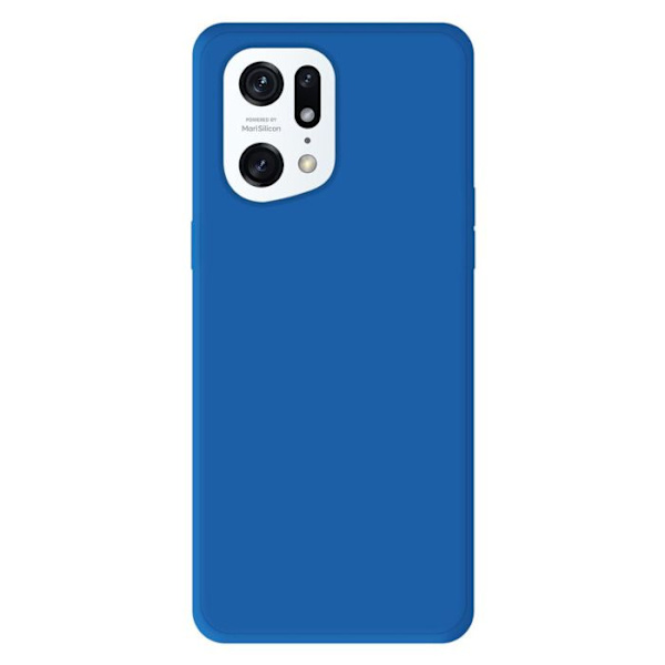 Blå silikonfodral - Kompatibel med Oppo Find X5 Pro blå