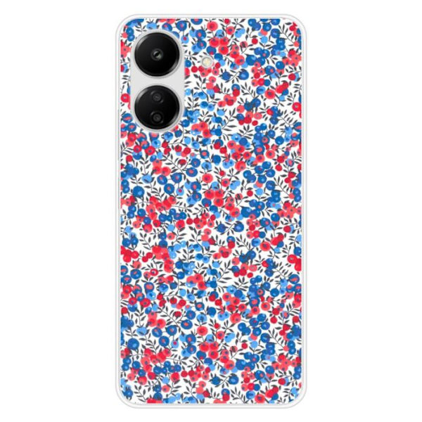 Siliconfodral - Kompatibel med Xiaomi Redmi 13C 4G - design liberty wiltshire blå Transparent
