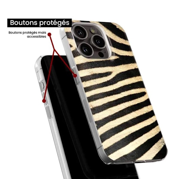 Tryckt silikonfodral som är kompatibelt med Xiaomi 14 Zebra Transparent