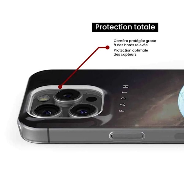 Siliconöverdrag med Tryck - 1001 Överdrag - Xiaomi Redmi A3 4G - Flexibel - Optimal Skydd - Motiv Jord Transparent