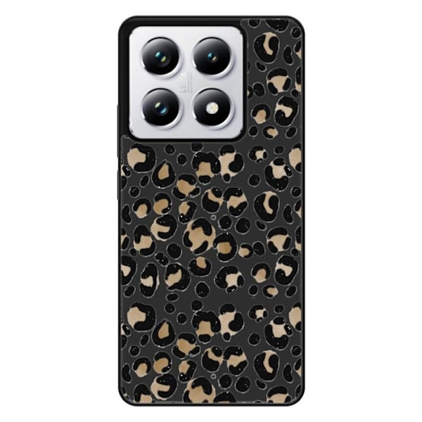 Silicone-skal med förstärkt tryck kompatibel med Xiaomi 14T 4G Leopard Transparent