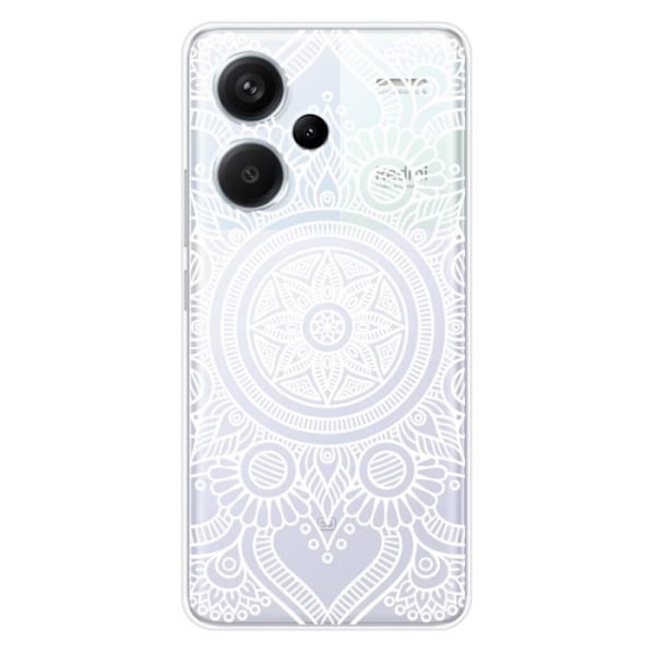 Siliconefodral - Kompatibel med Xiaomi Redmi Note 13 Pro Plus 5G - mandala design i vitt Transparent