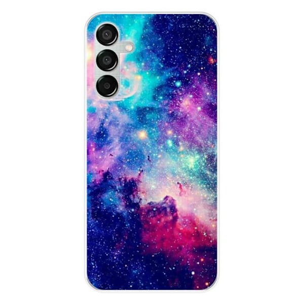 Silicone Case Printed - 1001 Cases - Galaxy M15 5G - Blue Galaxy Pattern - Optimal Protection - Flexible Transparent