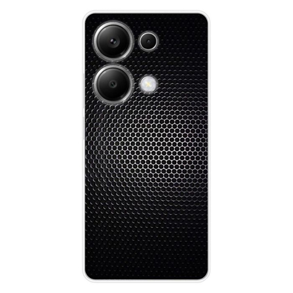 Siliconfodral - Kompatibel med Xiaomi Redmi Note 13 Pro 4G - design mörk metall Transparent