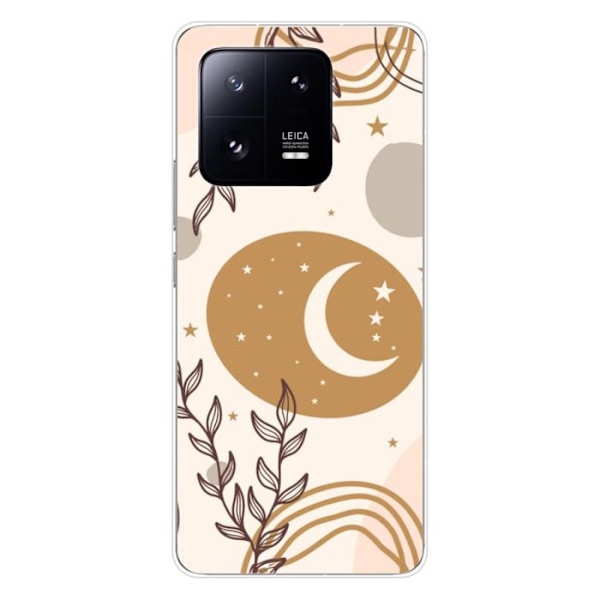 Siliconefodral - Kompatibel med Xiaomi 13 Pro - design månfaser Transparent