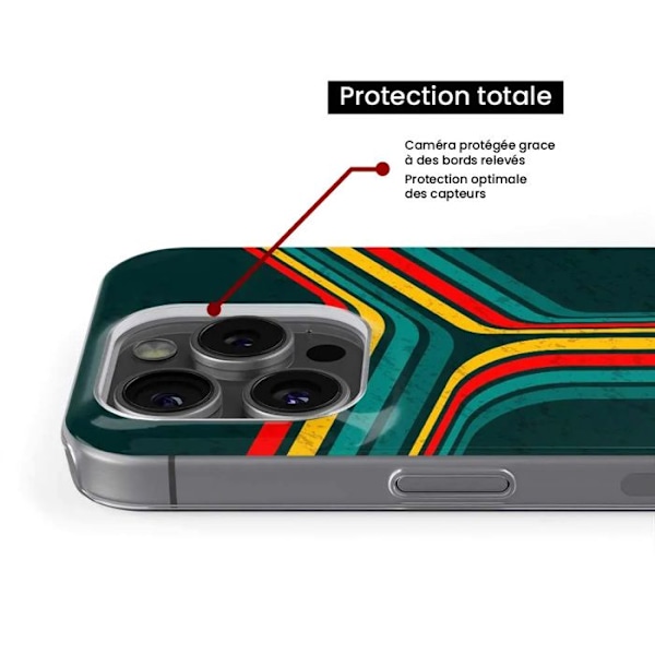 Tryckt silikonfodral som är kompatibelt med Huawei P40 Retro-linjer Transparent