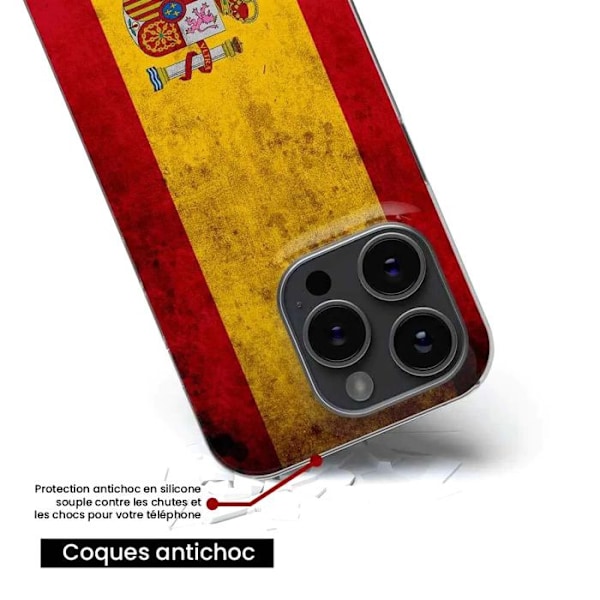 Siliconfodral med tryck - 1001 Fodral - Samsung Galaxy A36 5G - Spansk flagga - Mjuk - Transparent Transparent