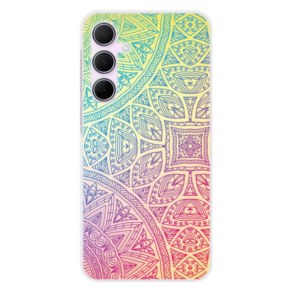Siliconcase - Kompatibel med Samsung Galaxy A55 5G - design mandala i pastell Transparent