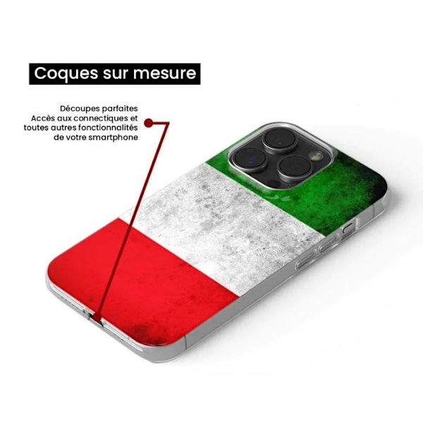 Siliconecase med tryck - 1001 skal - Xiaomi Redmi 14C 4G - Italiensk flagga - Mjuk - Optimal skydd Transparent