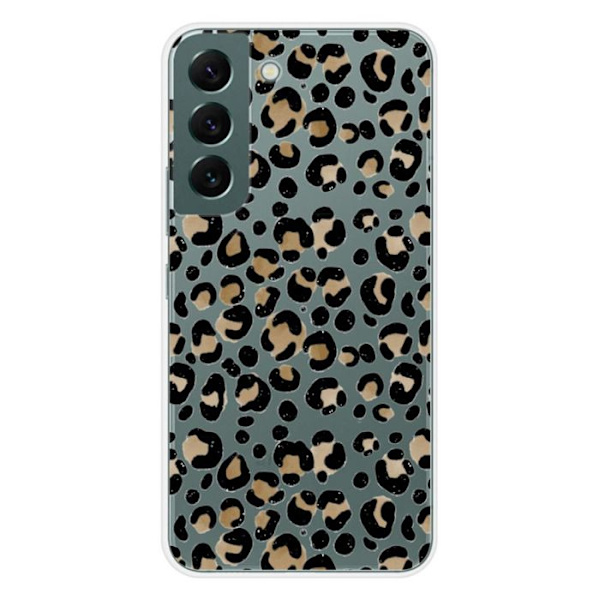Siliconfodral - Kompatibel med Samsung Galaxy S22 - leoparddesign Transparent