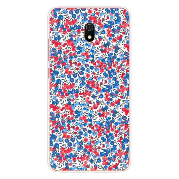 Tryckt silikonfodral kompatibelt Xiaomi Redmi 8A Liberty Wiltshire Blue Transparent