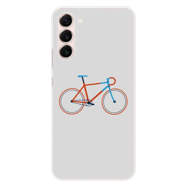 Siliconett - Kompatibel med Samsung Galaxy S23 Plus - design cykelfärg hipster Transparent