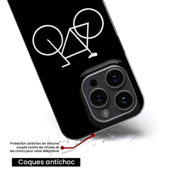 Siliconfodral - Kompatibel med Apple iPhone 14 Plus - design cykel hipster Transparent