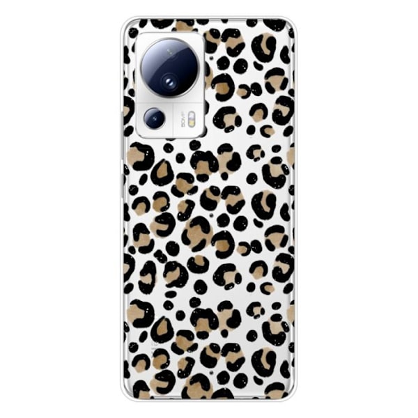 Silikonskal - Kompatibel med Xiaomi 13 Lite - leoparddesign Transparent