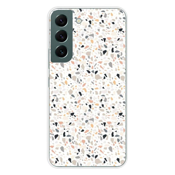 Siliconfodral - Kompatibel med Samsung Galaxy S22 - design terrazzo färg Transparent