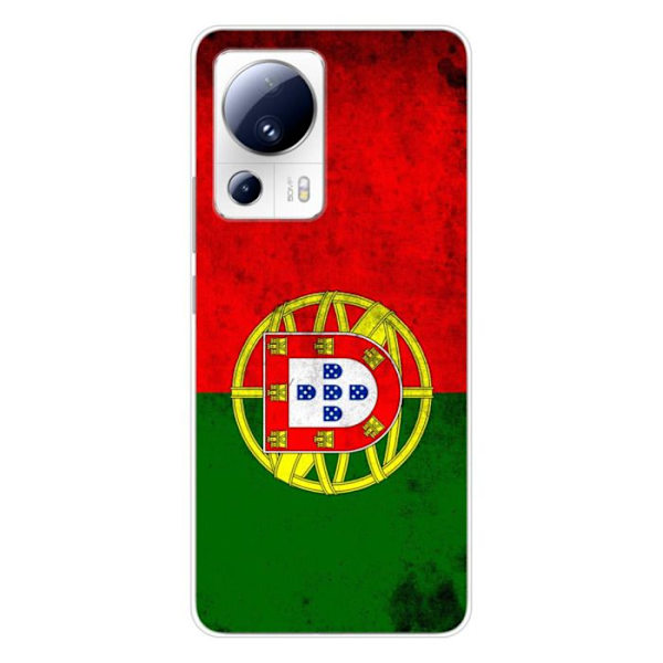 Siliconfodral - Kompatibel med Xiaomi 13 Lite - design med Portugals flagga Transparent