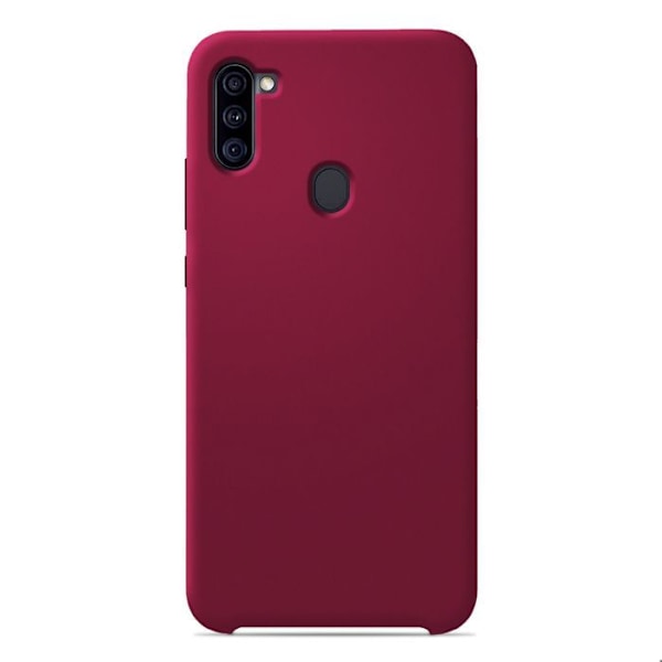 Siliconfodral Soft Touch - Samsung - Galaxy A11 - Röd - Stöttålig - Trådlös laddning Röd