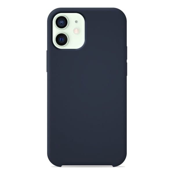 Siliconefodral Soft Touch - Apple - iPhone 12 Mini - Blå - Stötresistent - Trådlös laddning blå