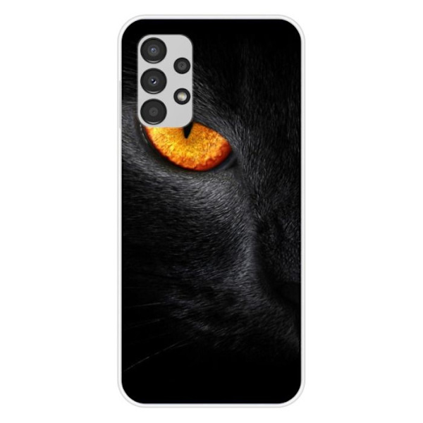 Silikonskal - Kompatibel med Samsung Galaxy A13 4G - design med leopardöga Transparent