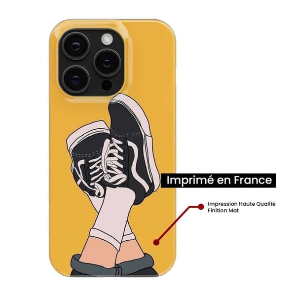 Siliconefodral - Kompatibel med Apple iPhone 14 - design sneakers Transparent