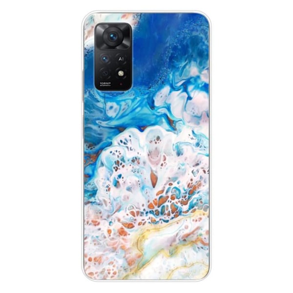 Siliconefodral - Kompatibel med Xiaomi Redmi Note 11 Pro Plus 5G - havmarmor design Transparent