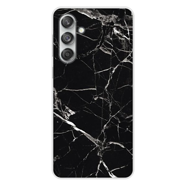 Siliconfodral - Kompatibel med Samsung Galaxy M55 5G - design i svart marmor Transparent