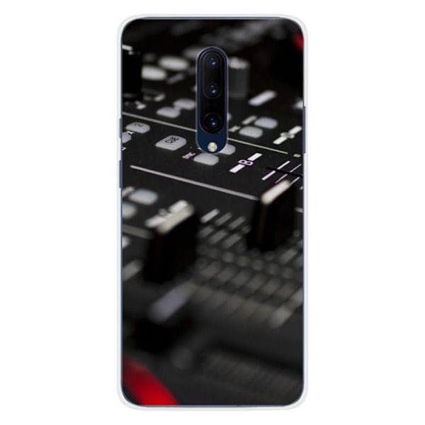 Tryckt silikonfodral kompatibelt OnePlus 7 Pro Dj Mixer Transparent